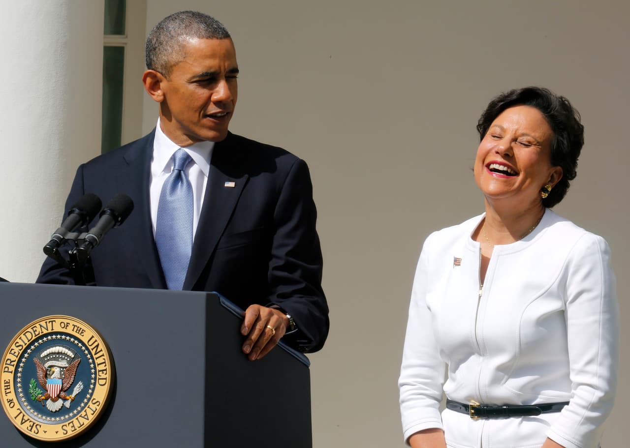 El presidente Barack Obama presenta a Penny Pritzker como su nominada para Secretaria de Comercio de los Estados Unidos, 2 de mayo de 2013.
<br>