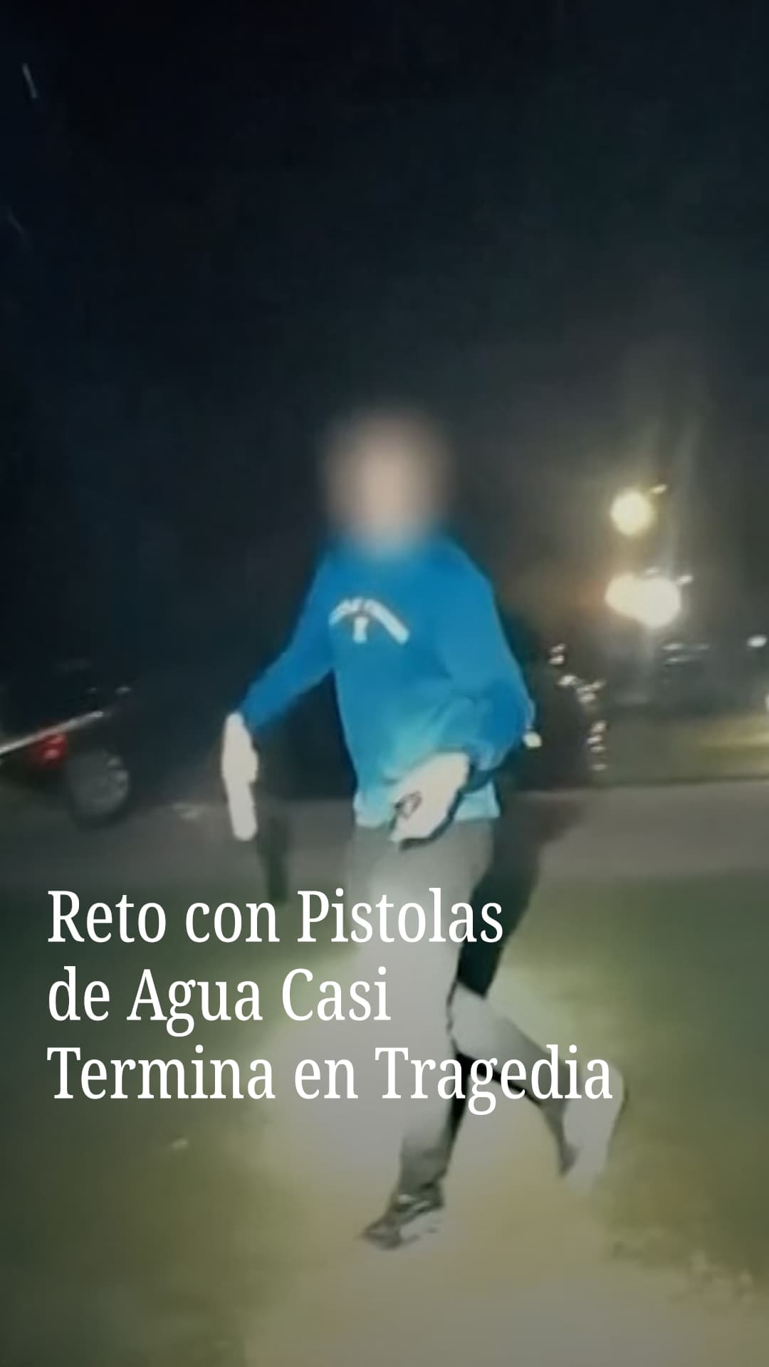 Reto con pistolas de agua casi termina en tragedia