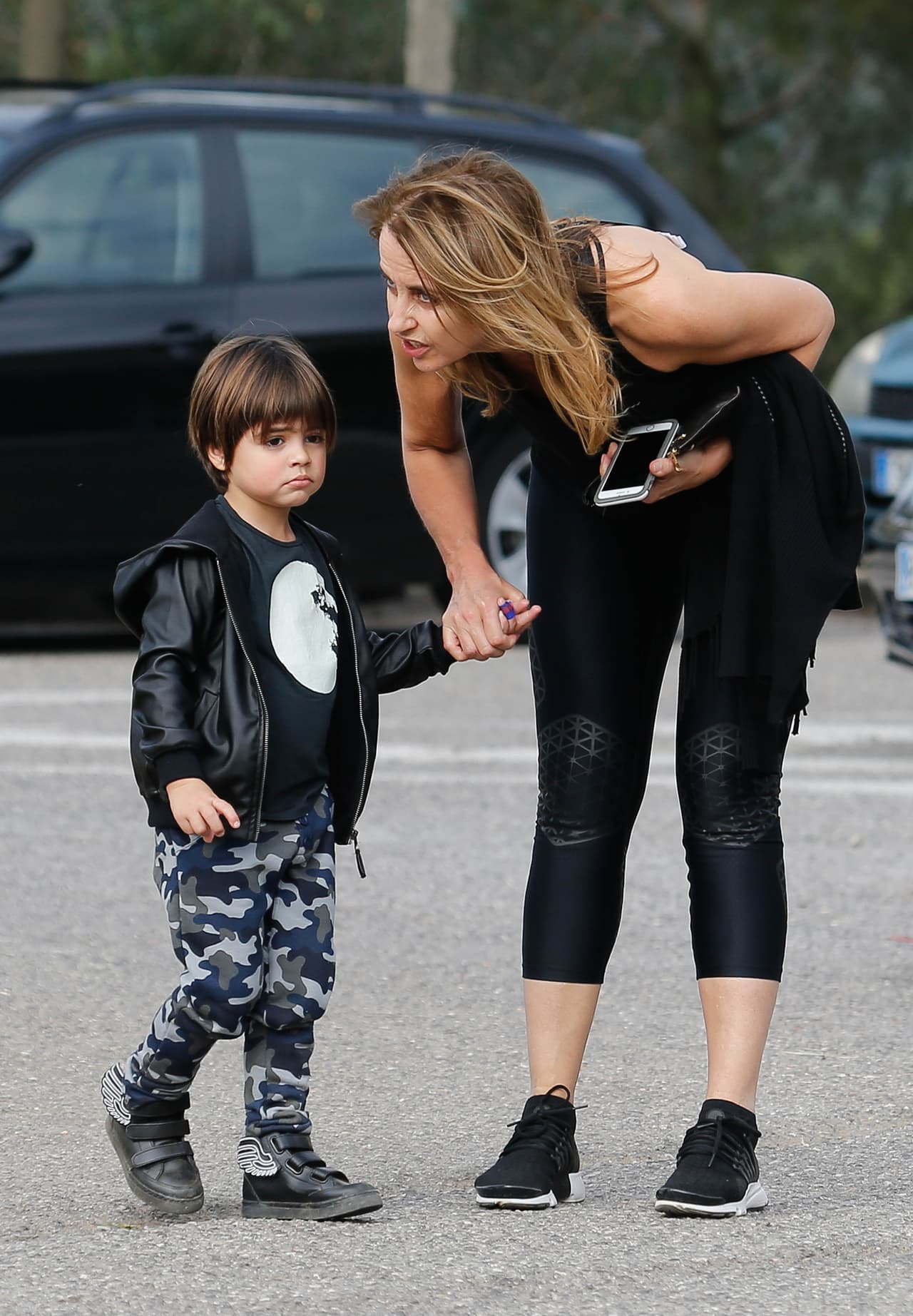 Aunque al finalizar el paseo Milan ya no estaba tan de buen ánimo.