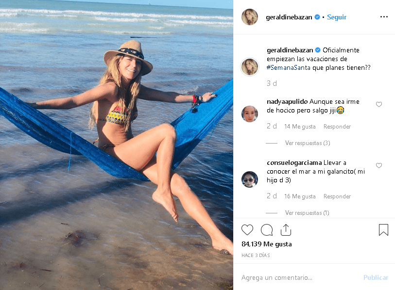 La actriz está tomando los días de Semana Santa en el caribe mexicano, donde visitó la playa y algunos parques ecoturísticos de Quintana Roo, México.