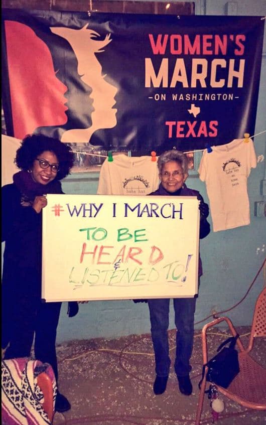 “Para ser escuchadas”. “Para cambiar el mundo”. “Por la protección de nuestros derechos, nuestra seguridad, nuestra salud y nuestras familias”. Estas son algunas de las razones que citan un grupo de mujeres en Texas del capítulo Women's March SA.