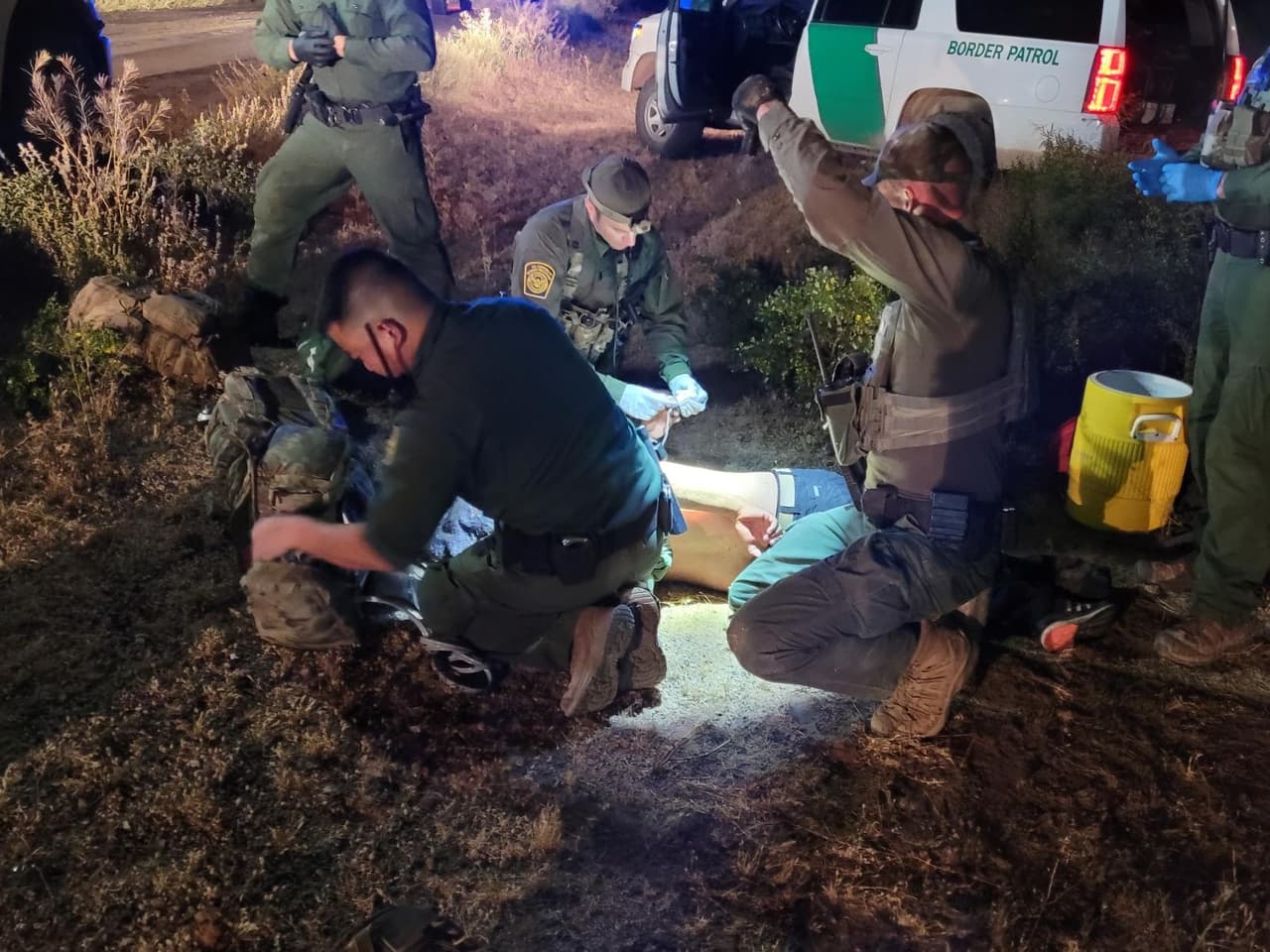 El mexicano, de 39 años, fue transportado en ambulancia hasta un hospital donde se recuperó.