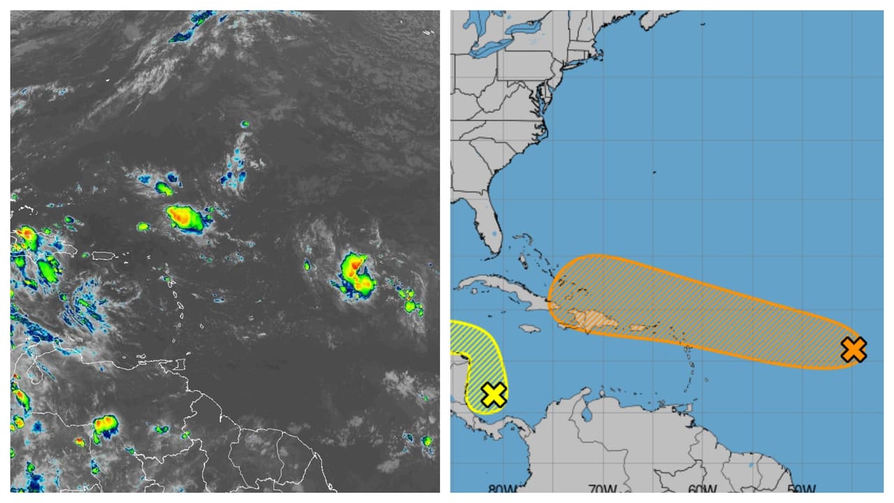 Onda tropical Invest 94L podría intensificarse y llegar a Puerto Rico esta semana