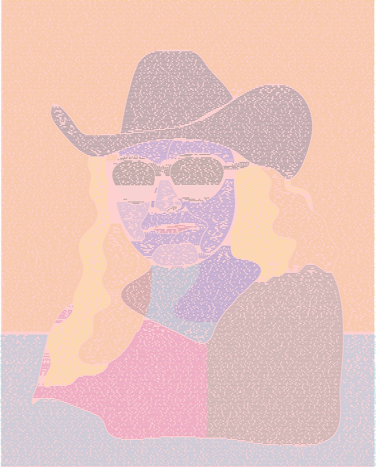 <b>Diango Hernández</b>
<br>
<i>Cuba</i>
<br>BARBARA, 2018
<br>Galerie Barbara Thumm
<br>Estampados y múltiplos: pigmento de impresión sobre lienzo
<br>Tamaño: 98.4 × 78.7 pulgadas
<br>Miami Beach Convention Center | C32