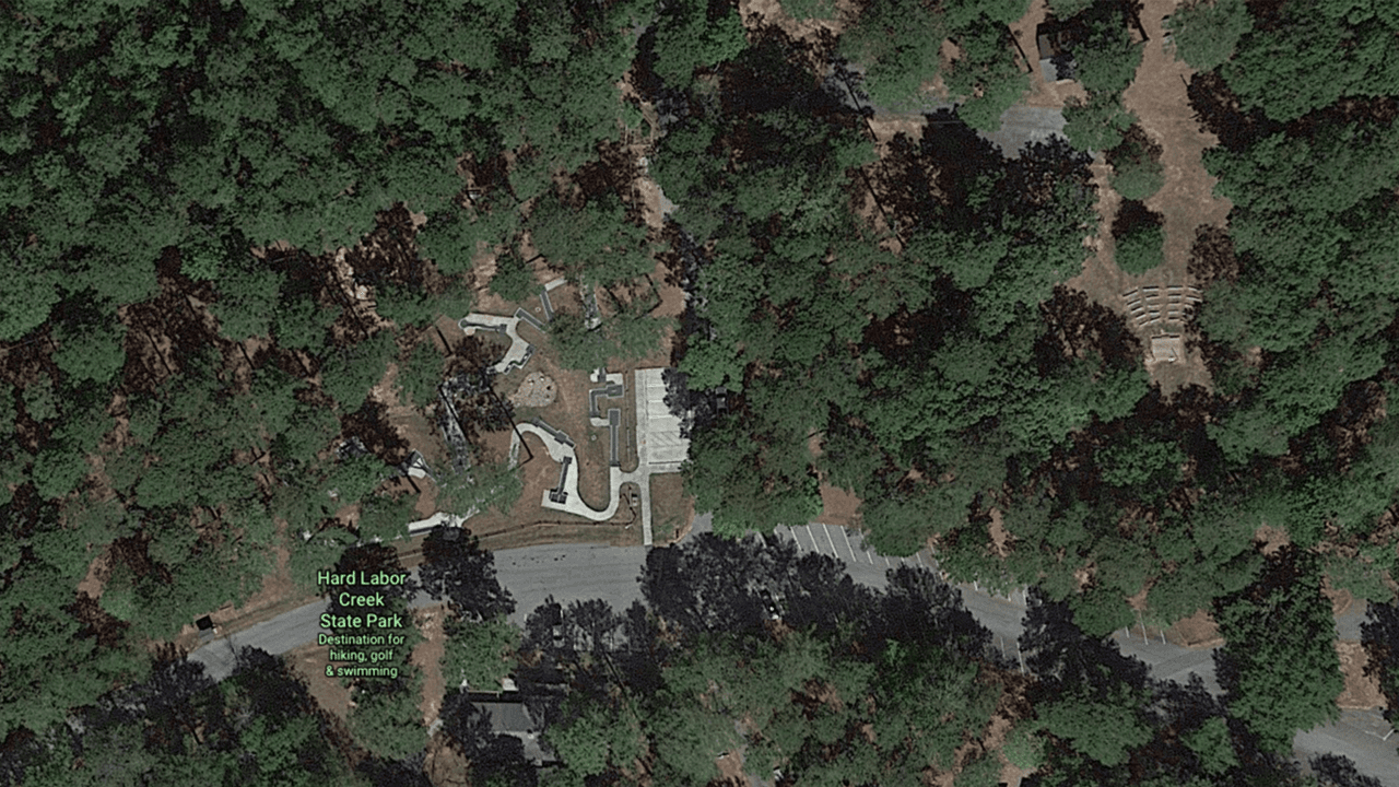 Se dispuso un área de aislamiento en el parque Hard Labor Creek