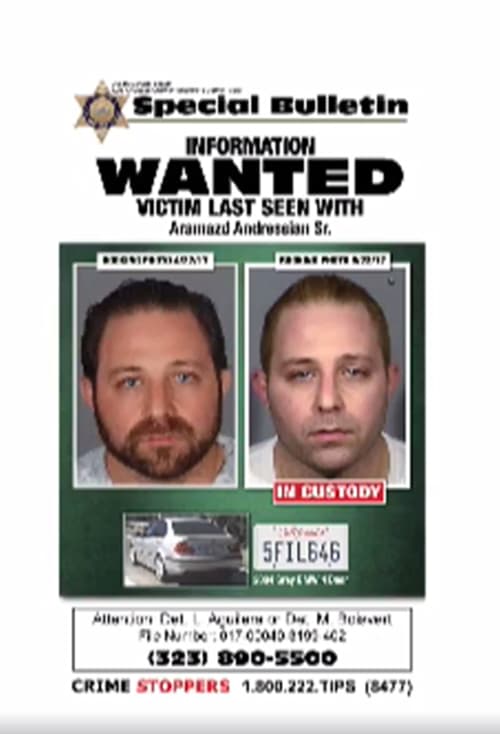 Autoridades presentaron dos fotos del acusado, Aramazd Andressian Sr. El sospechoso habría cortado su barba y cambiado el color de su pelo en los días que han transcurrido desde la desaparición de su hijo.