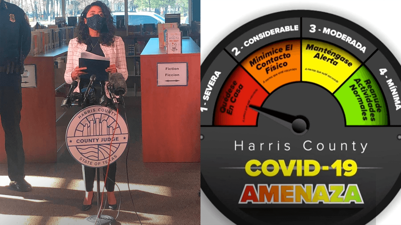Condado Harris eleva nivel de amenaza al máximo ante nueva ola de contagios por covid-19