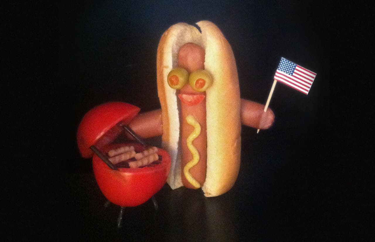 Esta es una salchicha súper nacionalista.