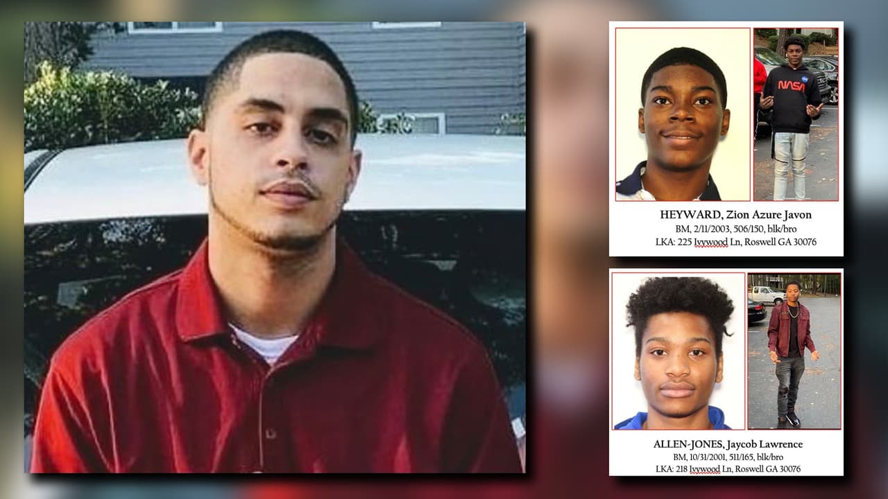 Zion Hayward y Jaycob Allen-Jones están siendo buscados por las autoridades por ser los sospechosos de matar a tiros a Víctor Lazo en los apartamentos Manchester at Mansell, según el Departamento de Policía de Alpharetta.