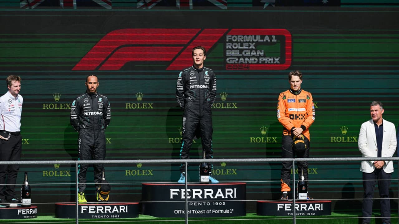 George Russell gana el GP de Bélgica; Checo Pérez termina octavo 