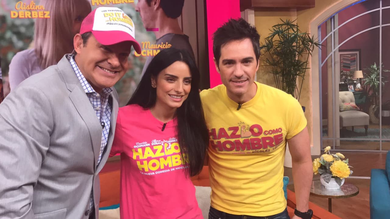 Mauricio Ochmann visitó por primera Despierta América, Aislinn ya es gran amiga de la casa.