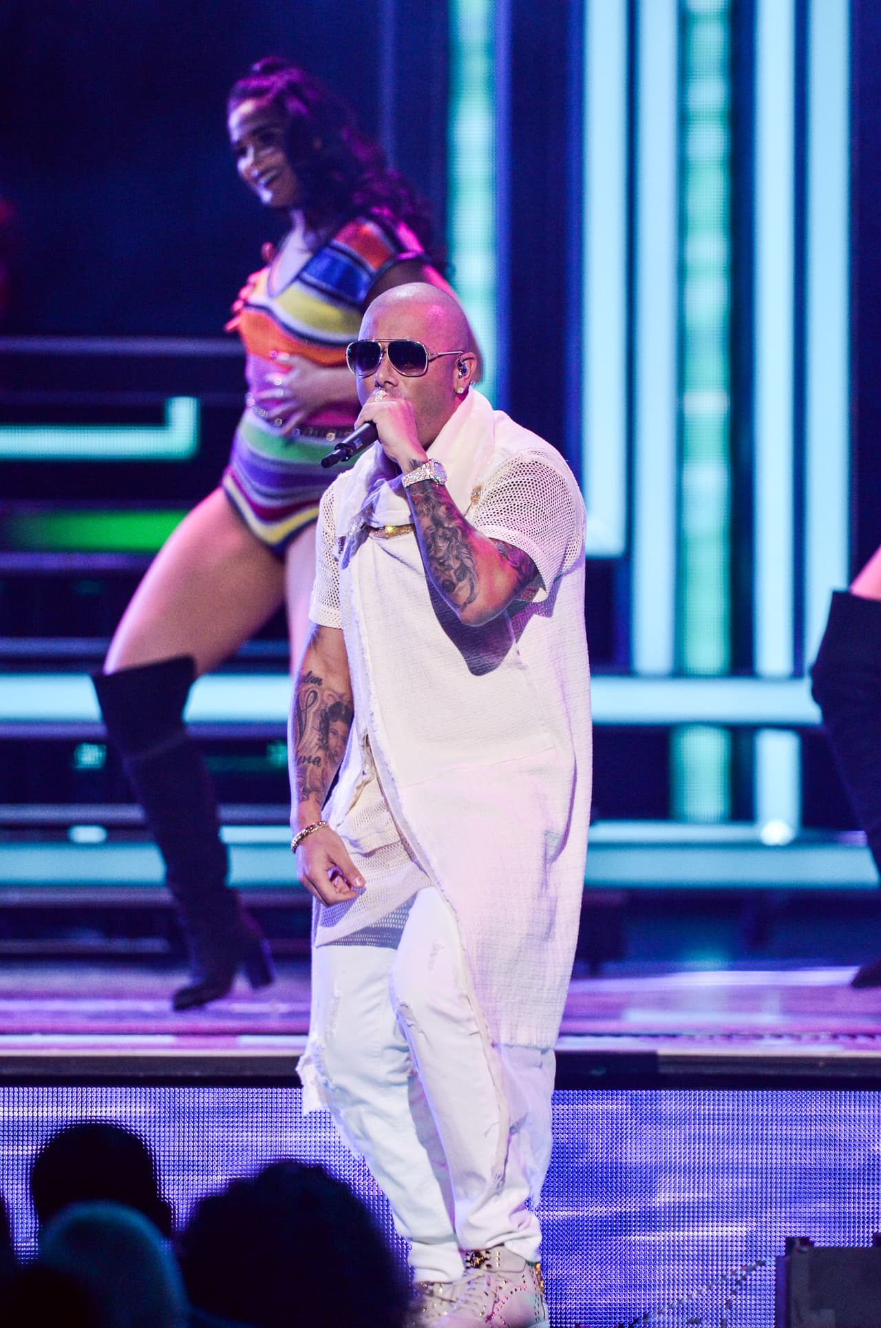 Con toda la energía que lo caracteriza, Wisin hizo de este momento algo muy especial.