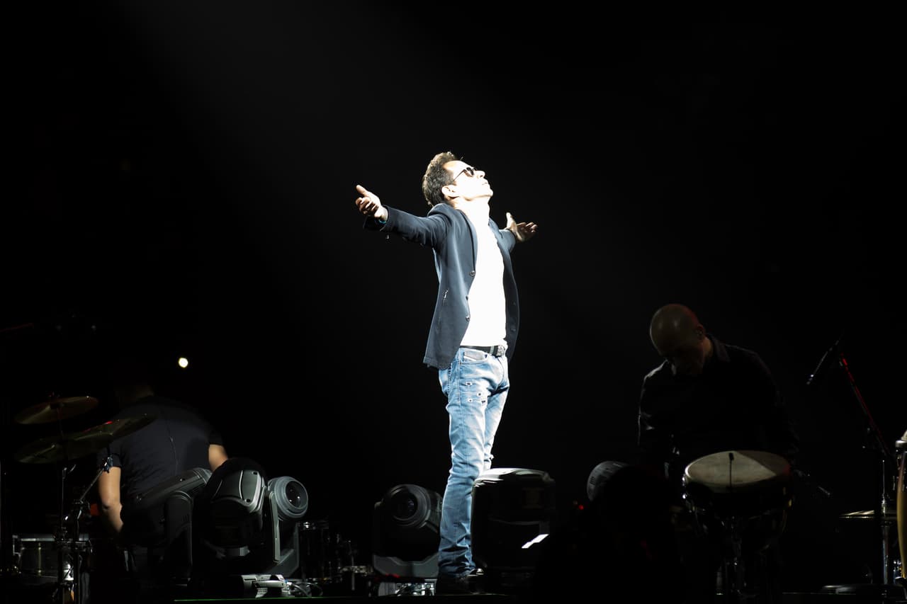 Marc Anthony y su público en Miami.