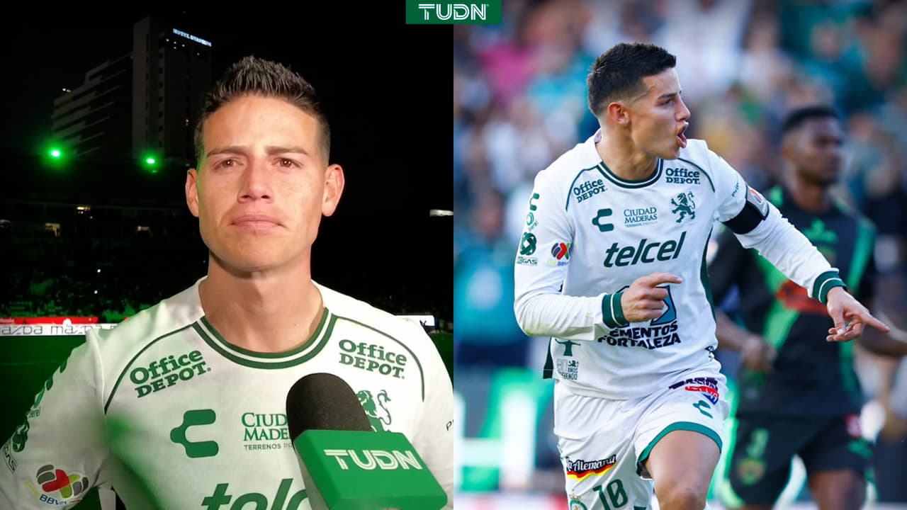 James sorprende con sus palabras tras marcar su primer gol con León 