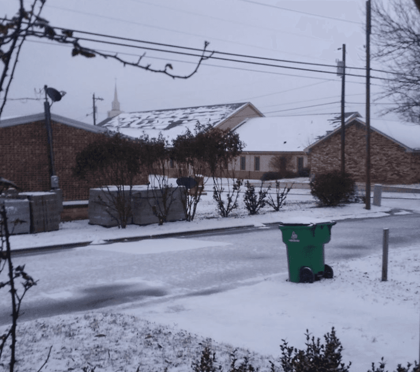 El norte de Texas vive la primera nevada del año