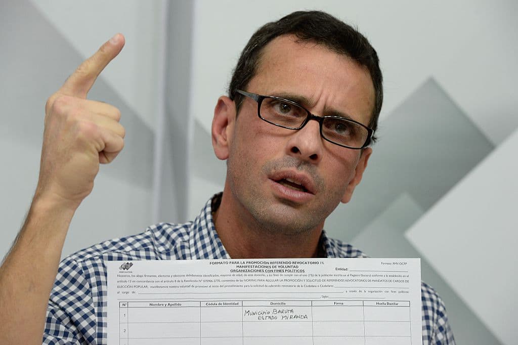 Henrique Capriles: "Tenemos unas 500 mil firmas" para referendo revocatorio