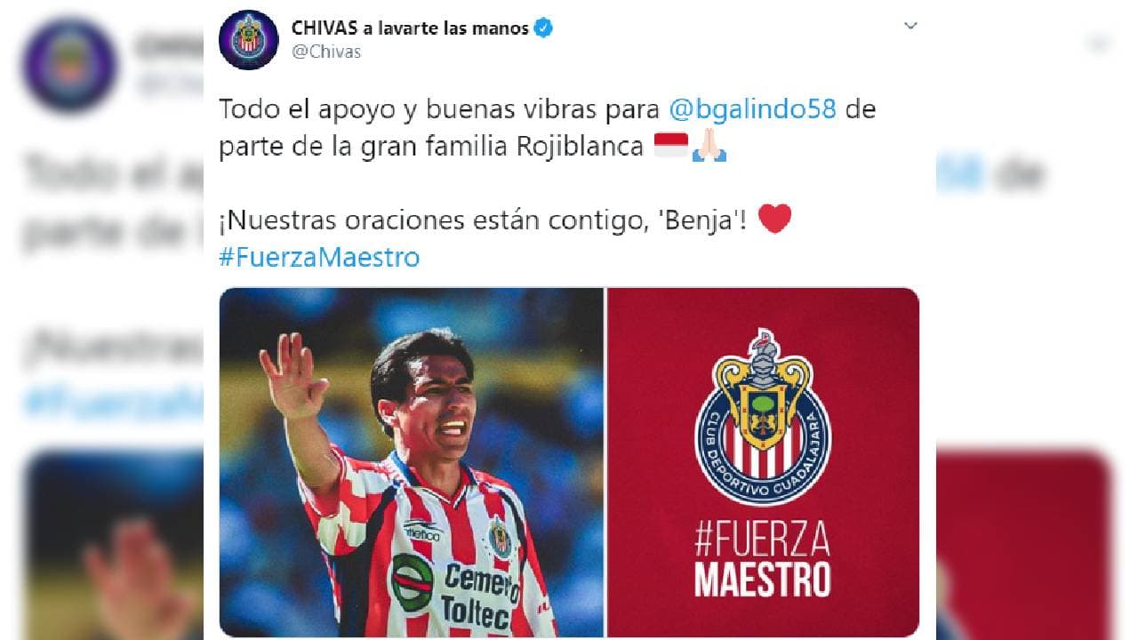 Así reaccionó el mundo del futbol ante la reciente hospitalización de ‘El Maestro’, Benjamín Galindo.
