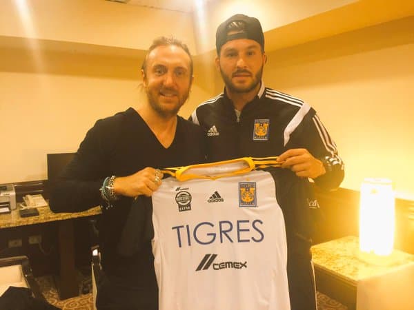 Encuentro entre André-Pierre Gignac y David Guetta