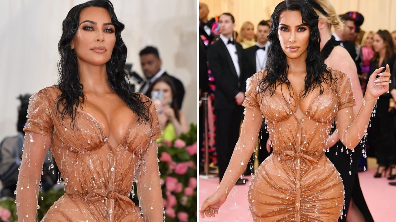 Kim Kardashian modeló en la Met Gala de 2019