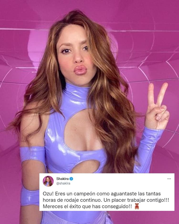 “¡Ozu, eres un campeón, cómo aguantaste las tantas horas de rodaje continuo! ¡Un placer trabajar contigo! ¡Mereces el éxito que has conseguido!”, indicó. 
<br>