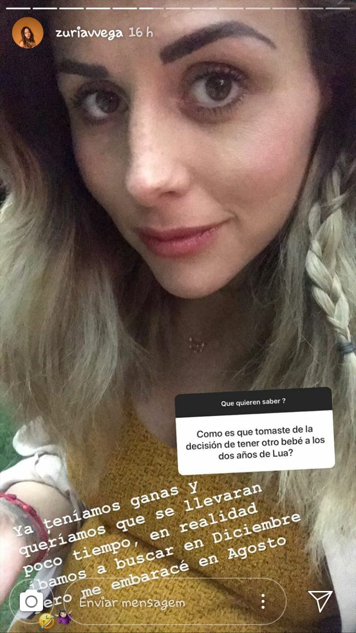 Como parte de la dinámica, Zuria Vega dejó al descubierto que tanto ella como Alberto Guerra deseaban convertirse en padres por segunda ocasión, sin embargo, 
<b><a href="https://www.univision.com/shows/el-gordo-y-la-flaca/zuria-vega-confiesa-que-su-segundo-embarazo-la-agarro-desprevenida-video">el embarazo se adelantó cuatro meses</a></b> a lo que tenían previsto.