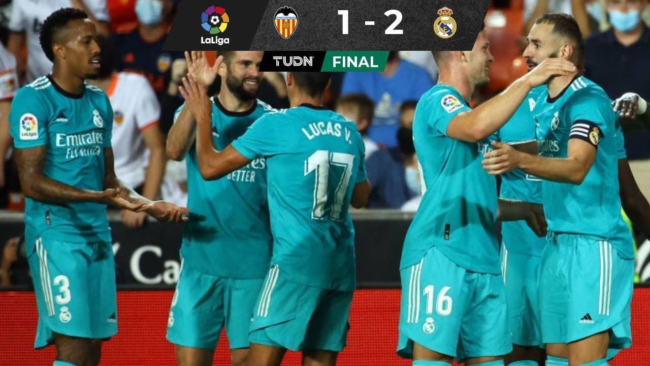 Con dos goles sobre el final, Real Madrid remontó y superó al Valencia
