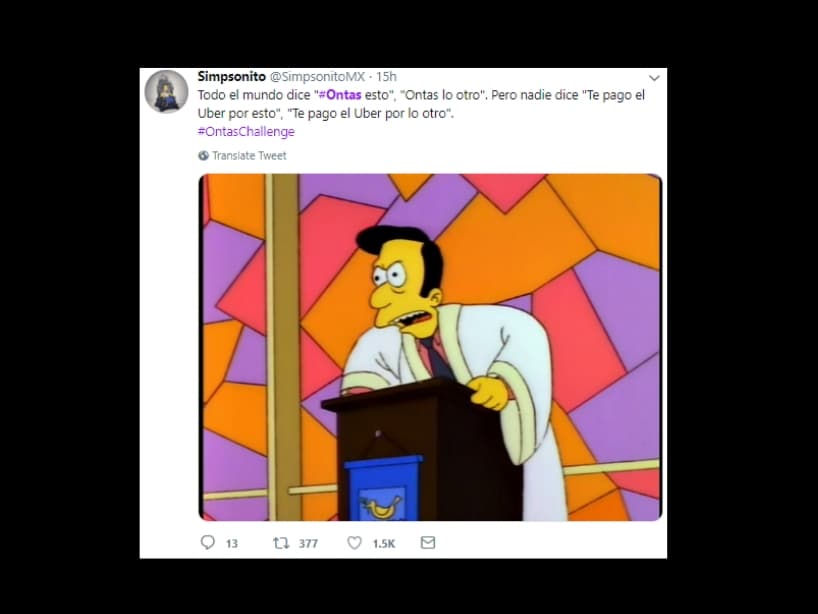 Y no faltaron los reclamos reflejados a través de escenas de Los Simpson.