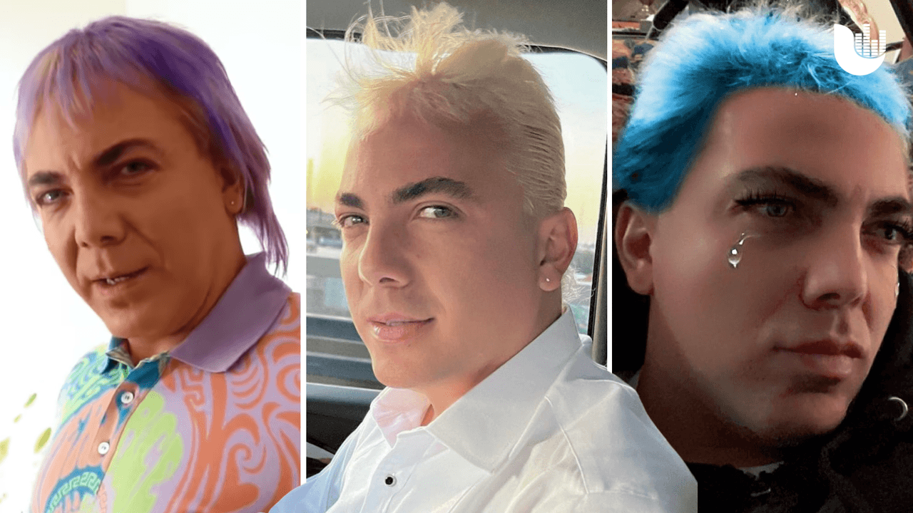 Cristian Castro luce su cabello de colores, sin importar el qué dirán
