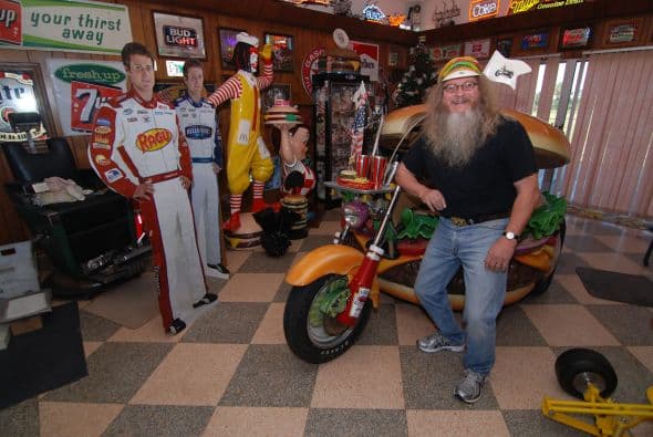 Sin embargo es la 'Hamburguer Harley' su más preciado tesoro.