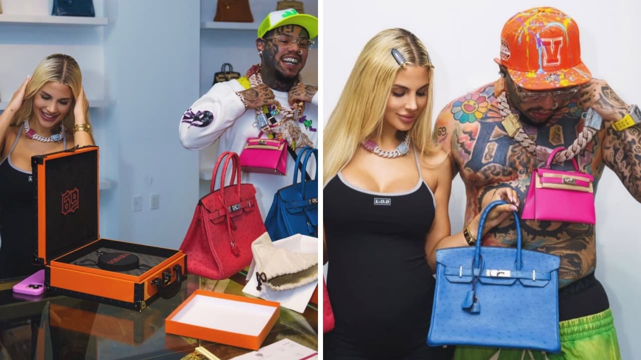 Tekashi y su novia Aliday Alter.
