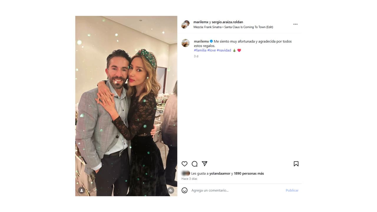 Él es Sergio Araiza, novio de Marilé, hermana de Yolanda Andrade.