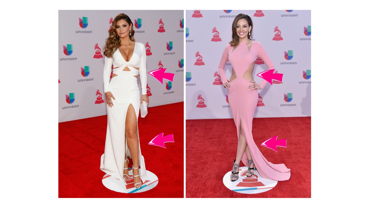 Los vestidos de estas dos famosas tuvieron muchas cosas en común.