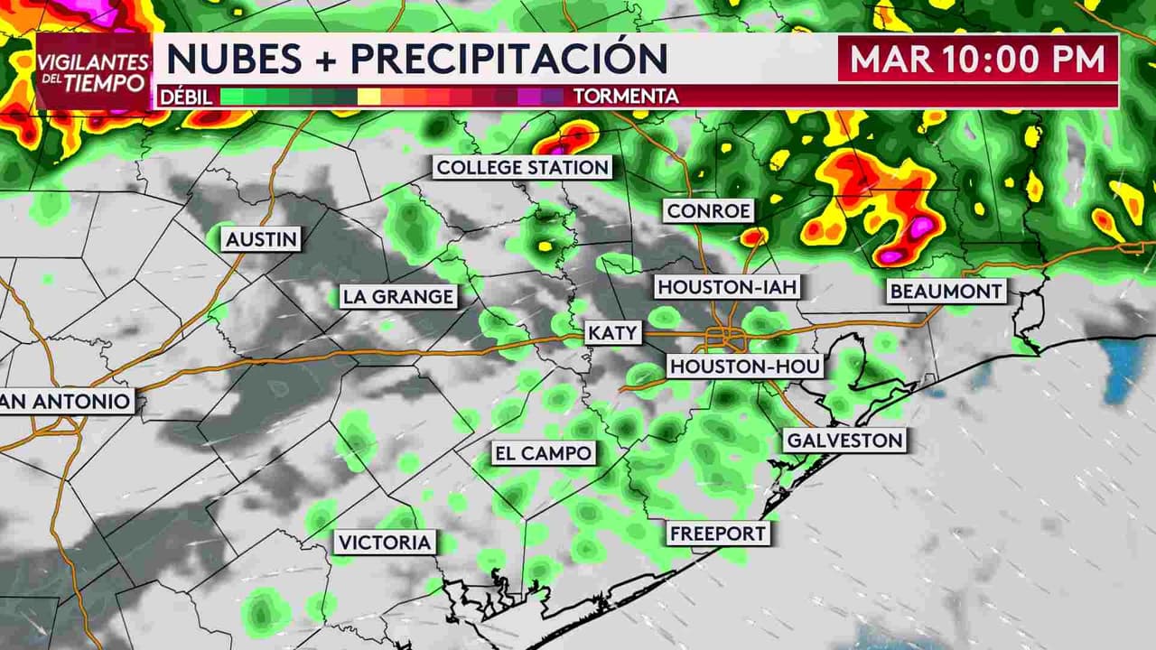 Elevan a nivel 2 el riesgo por tormentas severas, ráfagas de más de 58 mph e inundaciones para el área de Houston