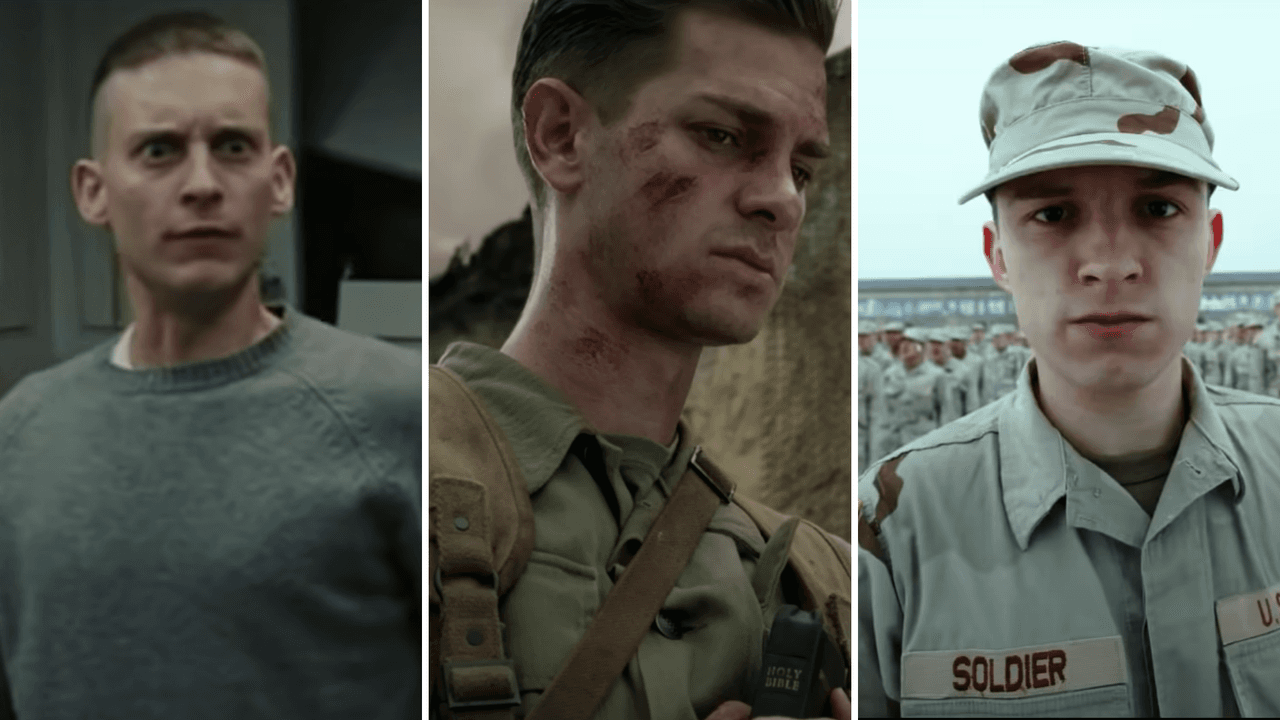 Tobey Maguire, Andrew Garfield y Tom Holland han interpretado a soldados de guerra tras 'Spider-Man'.