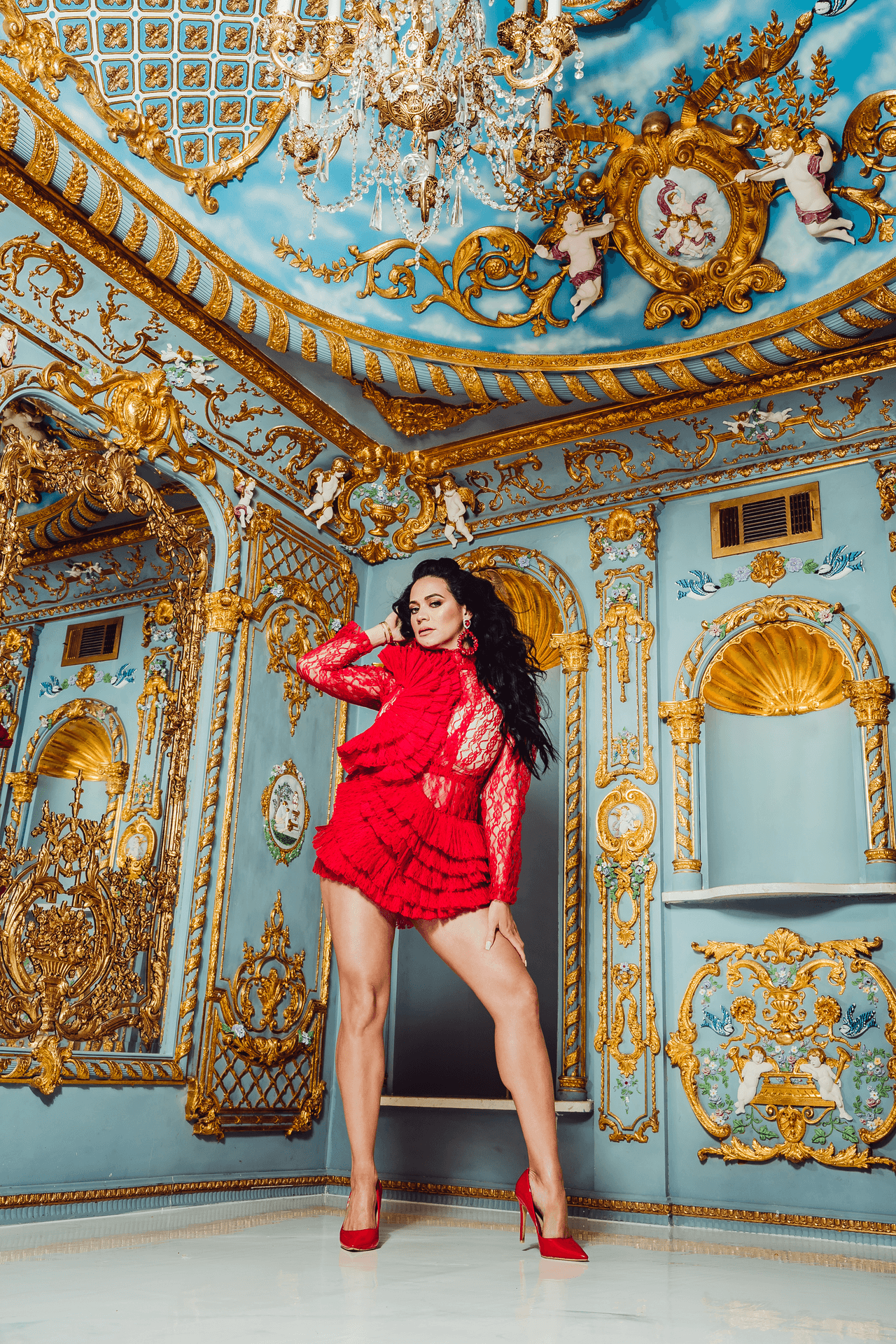 Sus habitaciones asemejan a las de un palacio y ella era en verdad una princesa entre sus paredes.