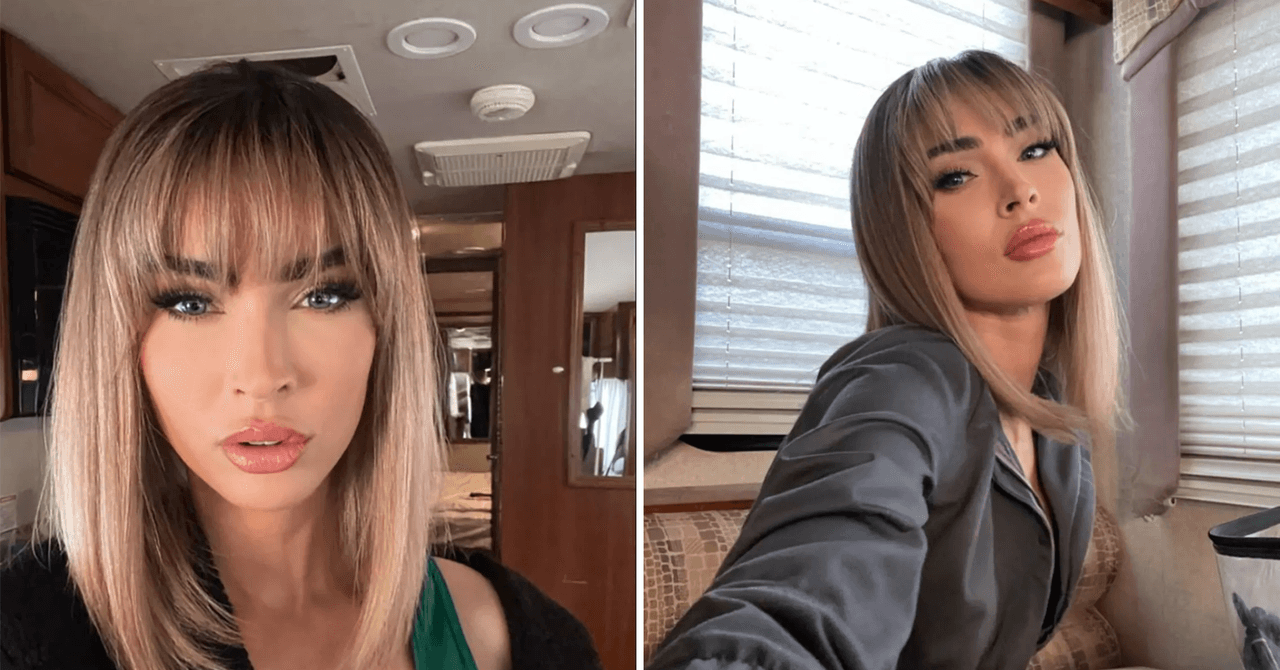 Megan Fox presumió su cambio de look