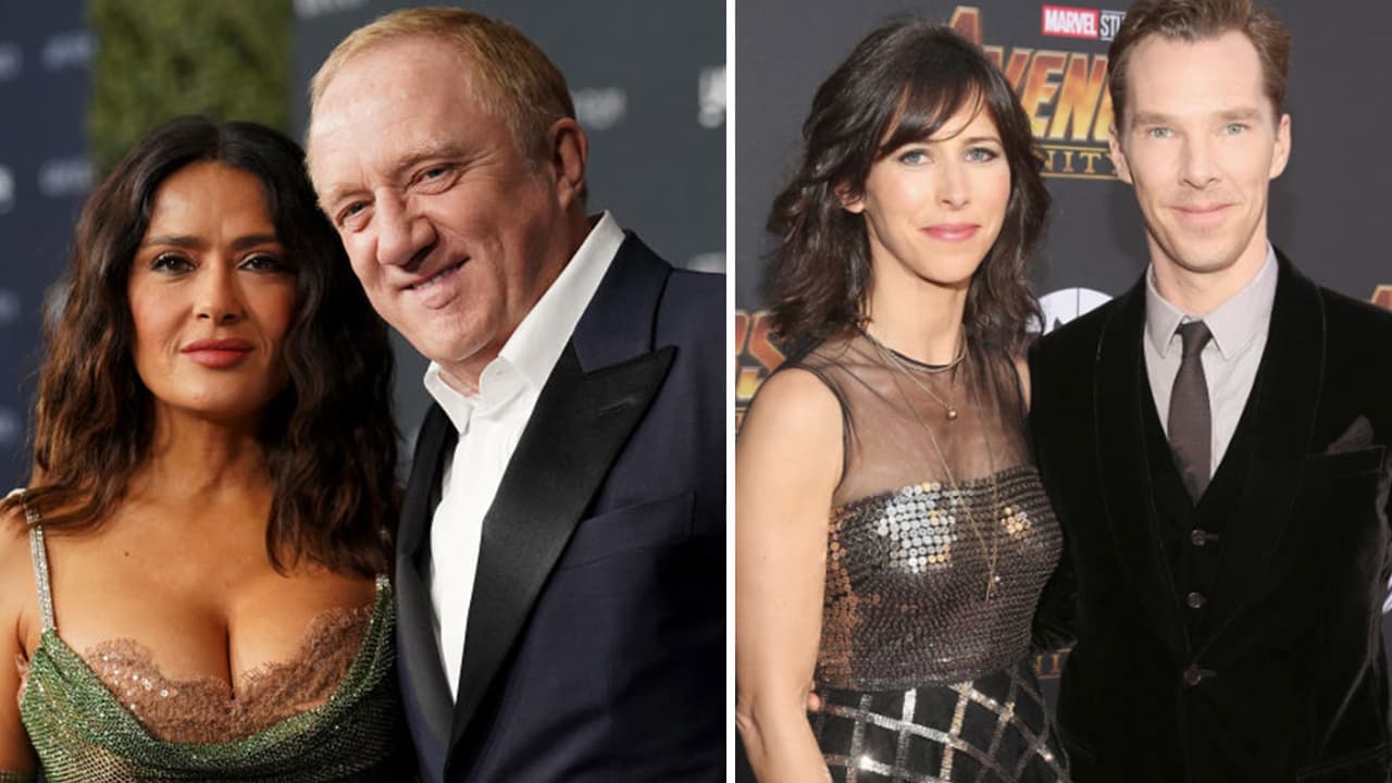 Salma Hayek y otros famosos que se casaron en San Valentín, ¡eligieron el día más romántico del año!