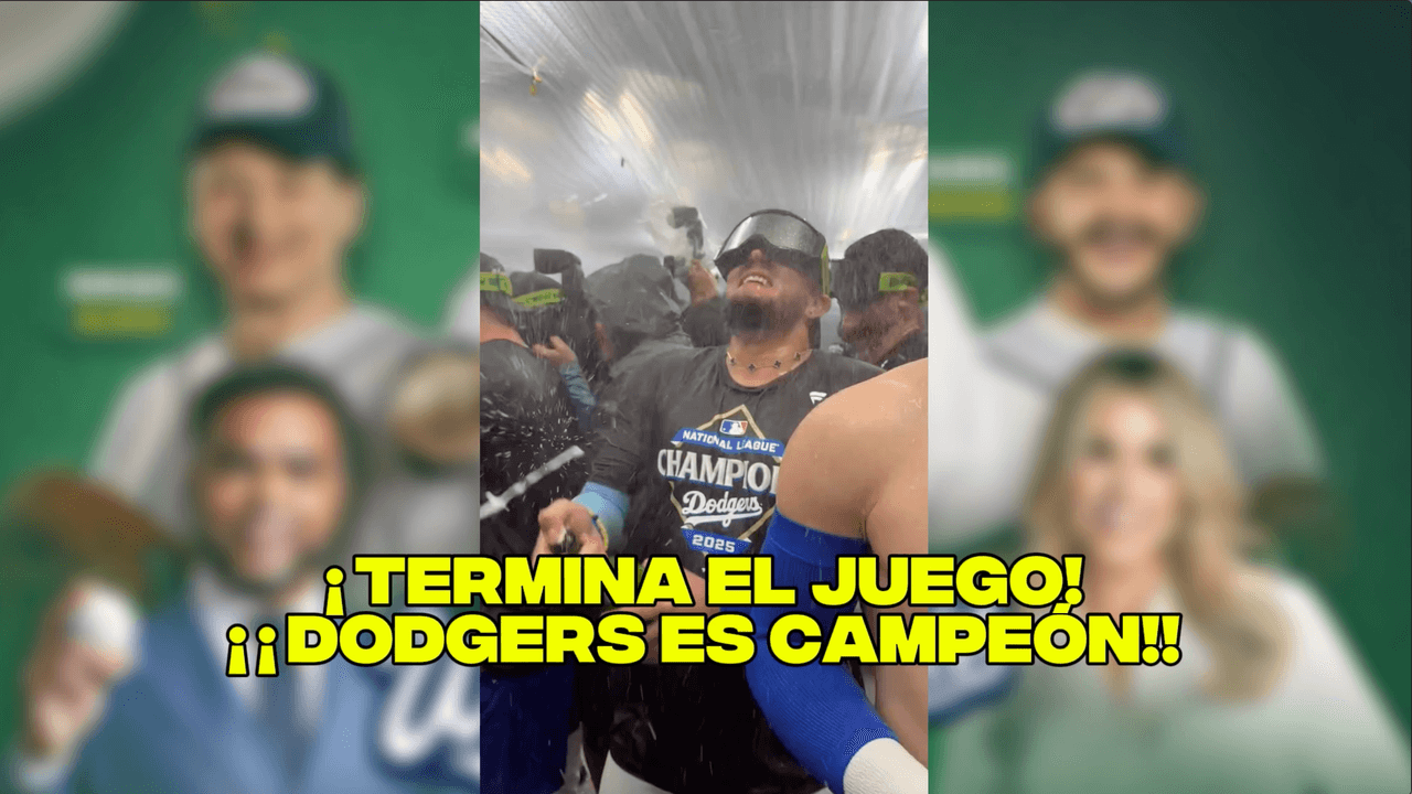 ¡Se termina el juego! ¡Los Dodgers son campeones de la Serie Mundial!