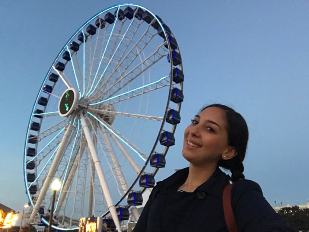 Por la tarde, nos fuimos al 
<b>Navy Pier</b>.