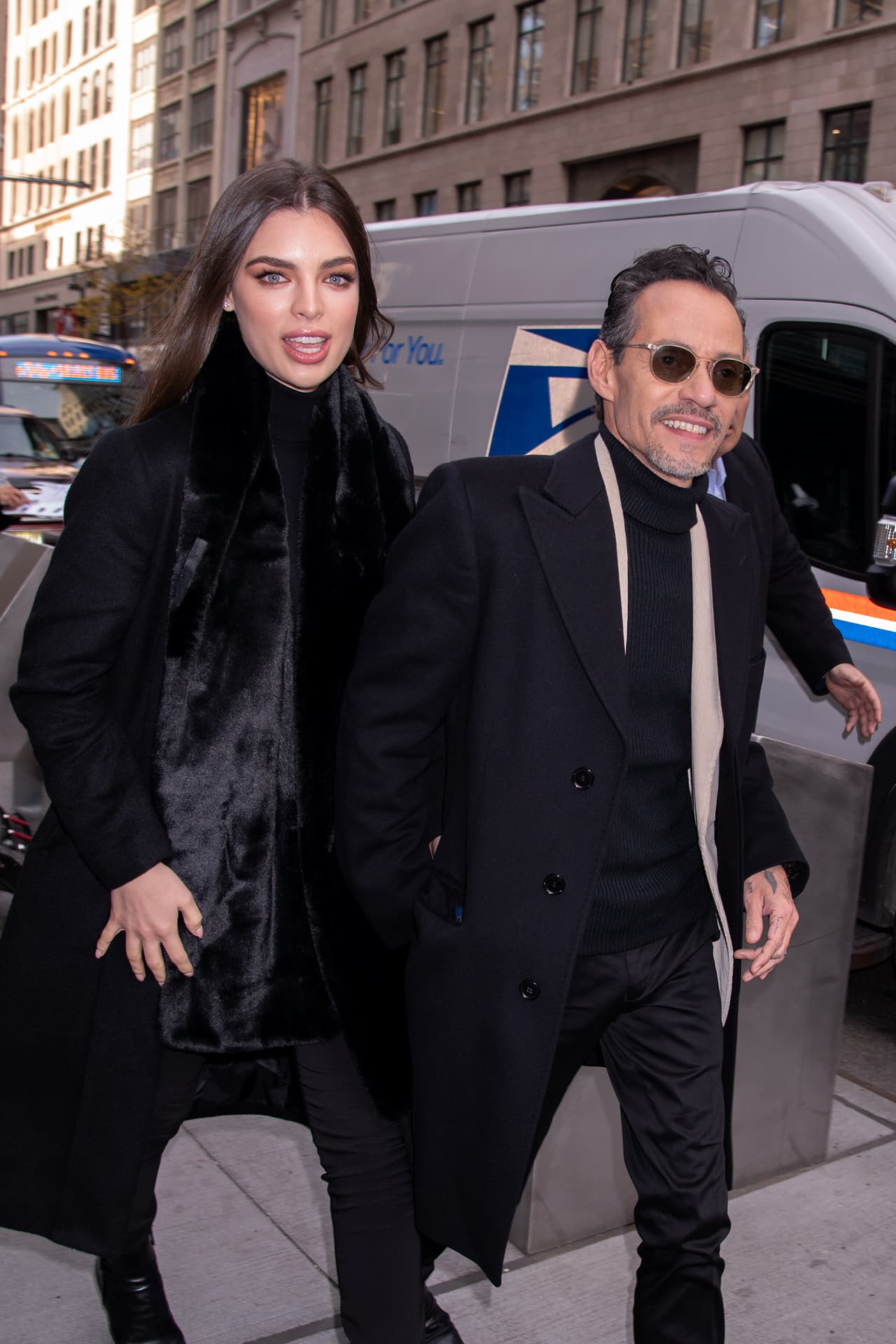 La pareja apareció por Manhattan y derrochó amor en las alturas del Empire State.