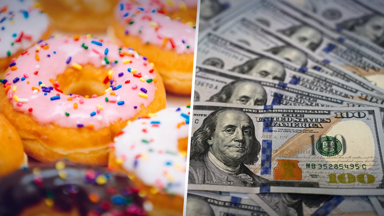 Sujeto para en una tienda de donuts y sale millonario tras ganar la lotería 