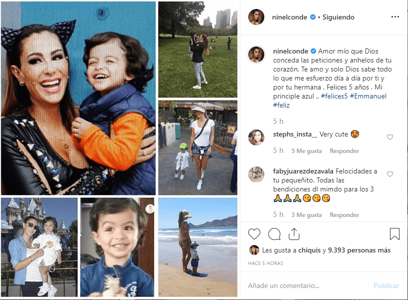 “Te amo y solo Dios sabe todo lo que me esfuerzo día a día por ti y por tu hermana”, destacó Ninel en el emotivo mensaje.