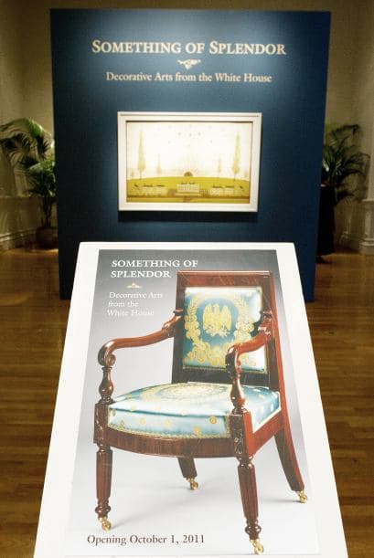 Este sábado abre en el Smithsonian American Art Museum la muestra "Algo de esplendor: Artes decorativas de la Casa Blanca", que otorga al público la posibilidad de ver muebles exquisitos y poco comunes de la residencia de los presidentes estadounidenses.