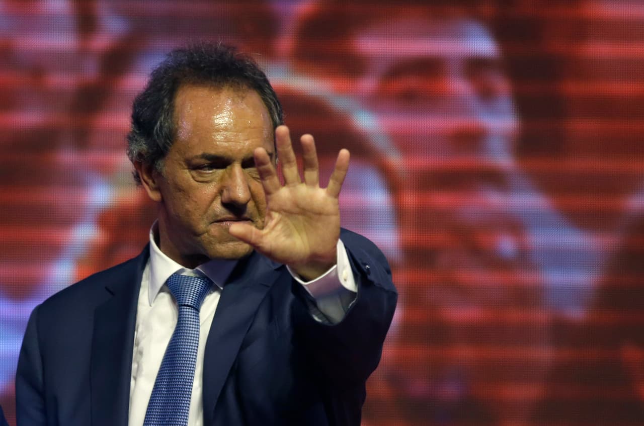 Daniel Scioli, candidato presidencial del peronismo en Argentina
