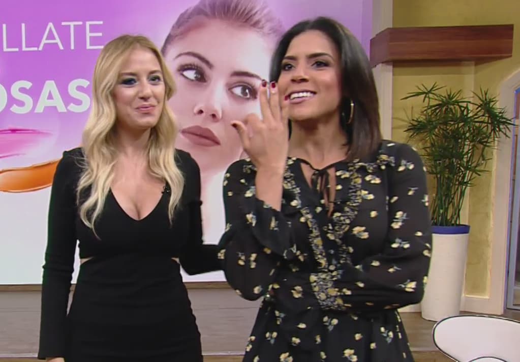 Después de terminar su segmento de belleza en Despierta América, Francisca Lachapel le pidió a Mariela Bagnato mostrara ante las cámaras el brillante anillo que llevaba en su mano.