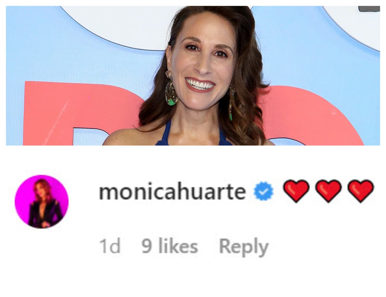 Mientras que Mónica Huarte y otros famosos se unieron a las muestras de apoyo con cariñosos emoticonos. 
<br>