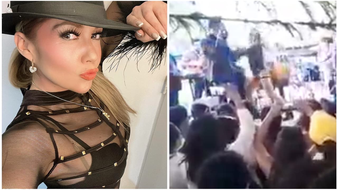 Nieta de Pedro Infante fue brutalmente agredida en pleno escenario por un hombre