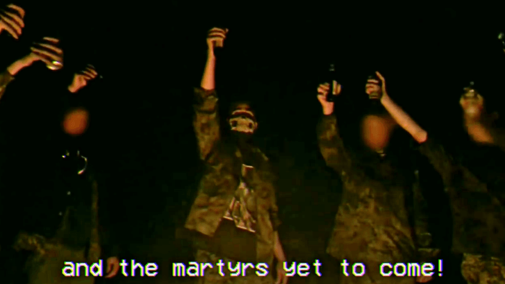 "Y por los mártires que están por venir", señalan en uno de sus videos.