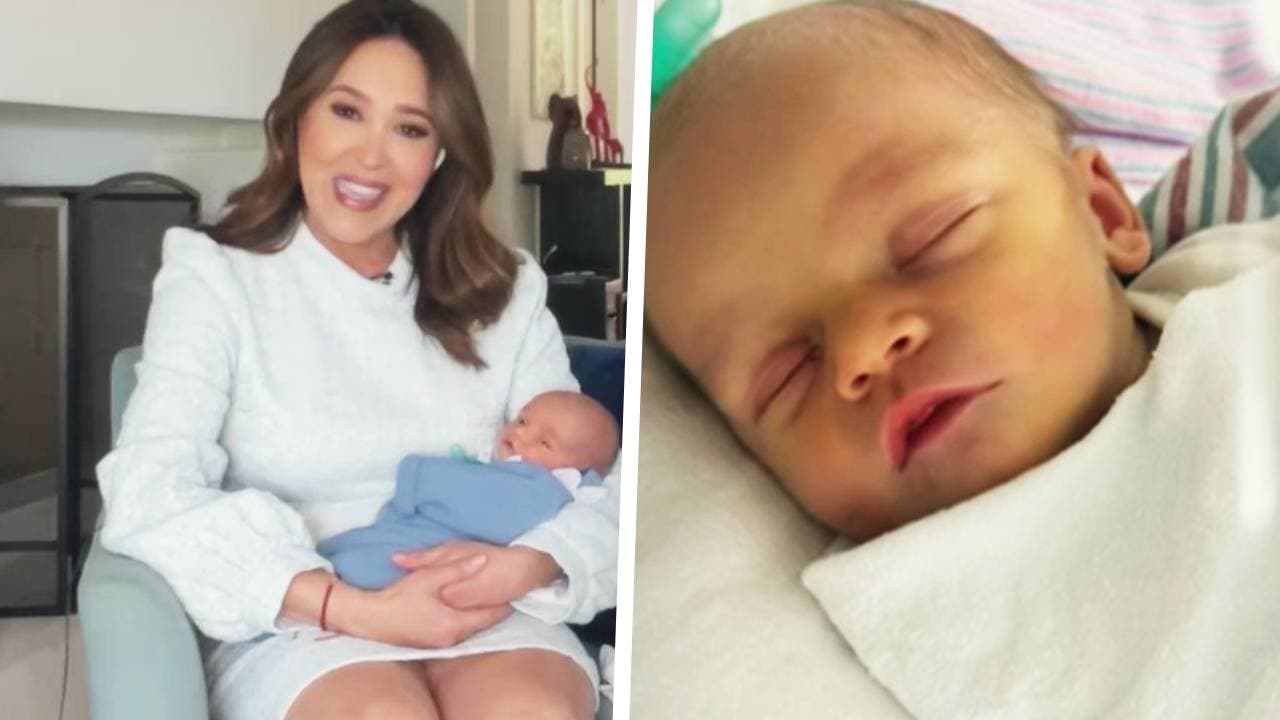 El bebé de Tanya Charry es presentado por primera vez en televisión: idéntico al papá