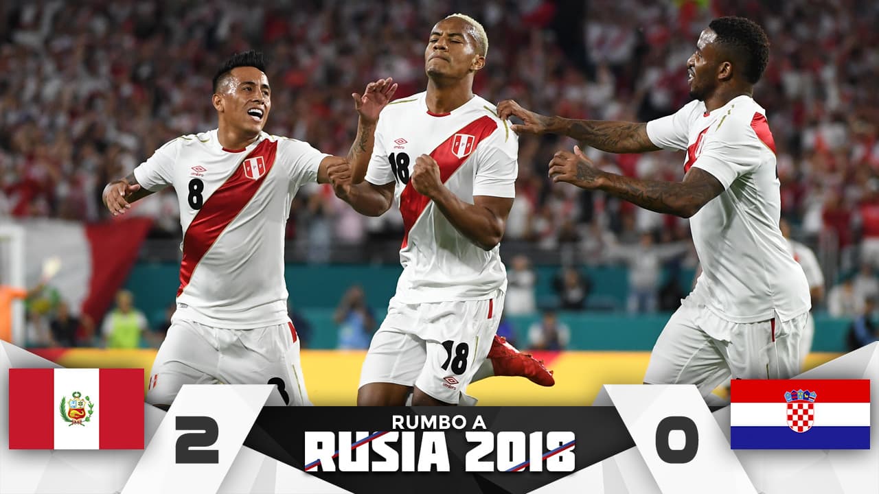 Perú le enseña el camino del triunfo al Tri ante Croacia